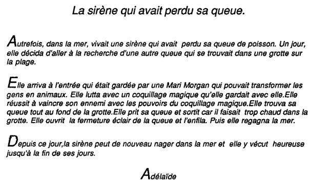 Le texte !
