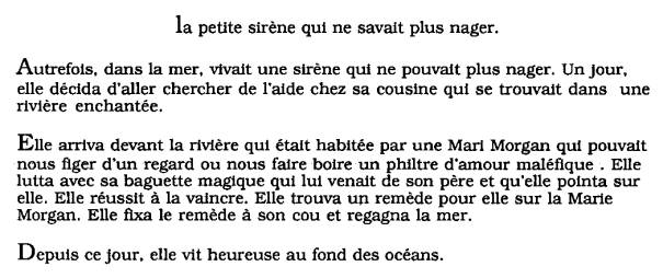 Le texte !